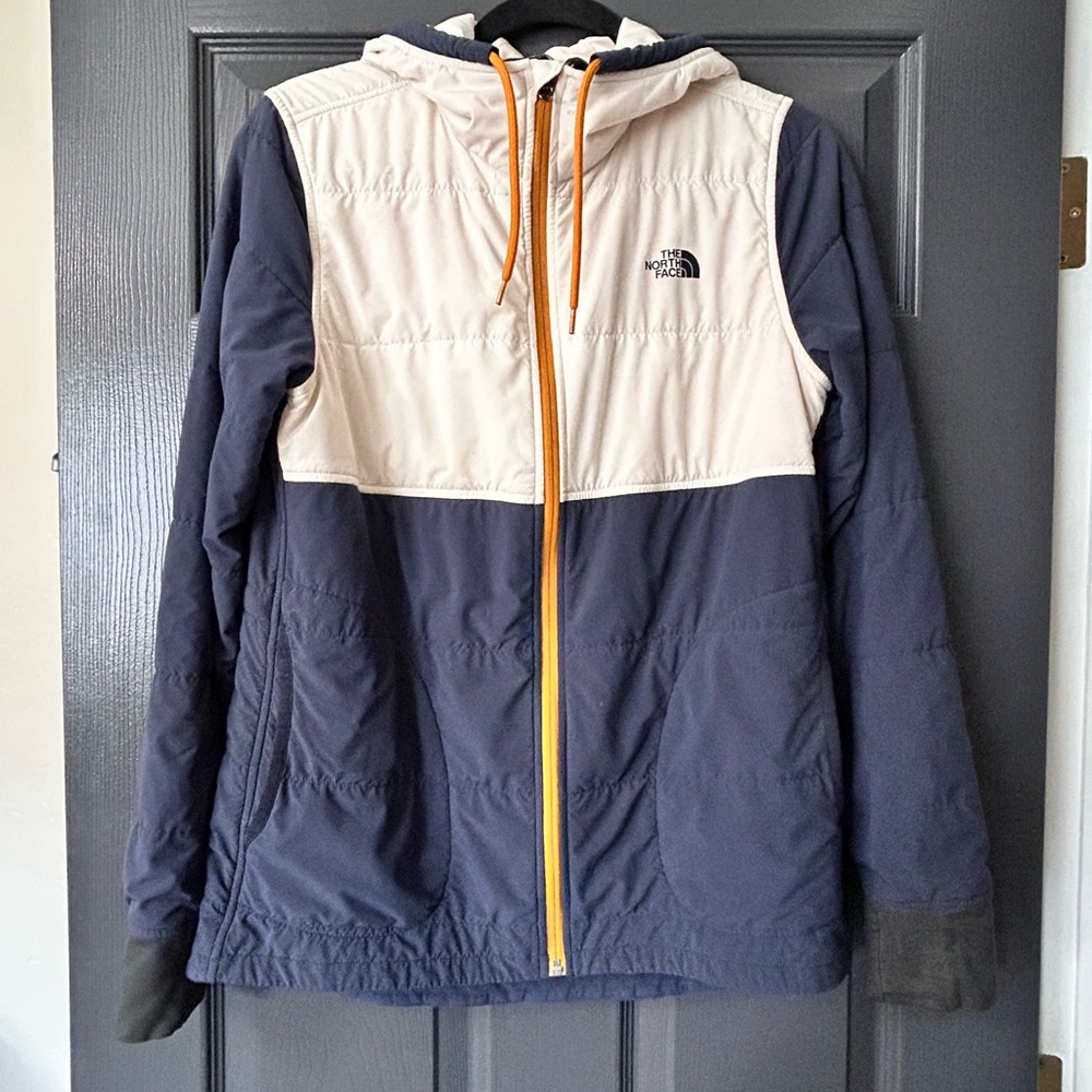 The North Face Women's Hooded Jacket - Navy and Cream